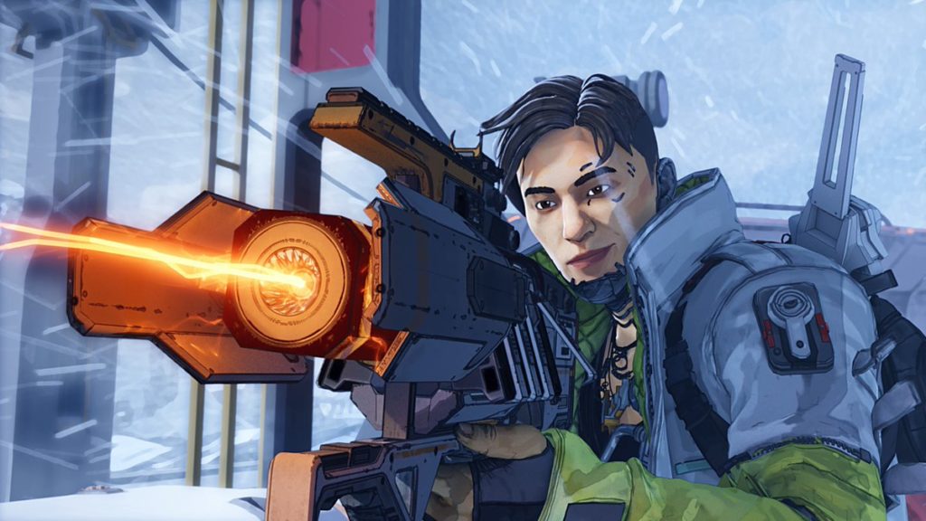 Crypto fires the Charge Rifle in Apex Legends Season 3