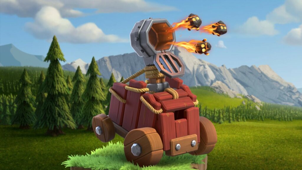 clash of clans clan castle siege machine