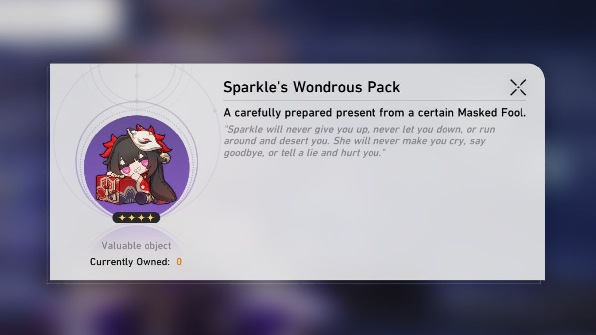 Honkai: Star Rail Sparkle gift