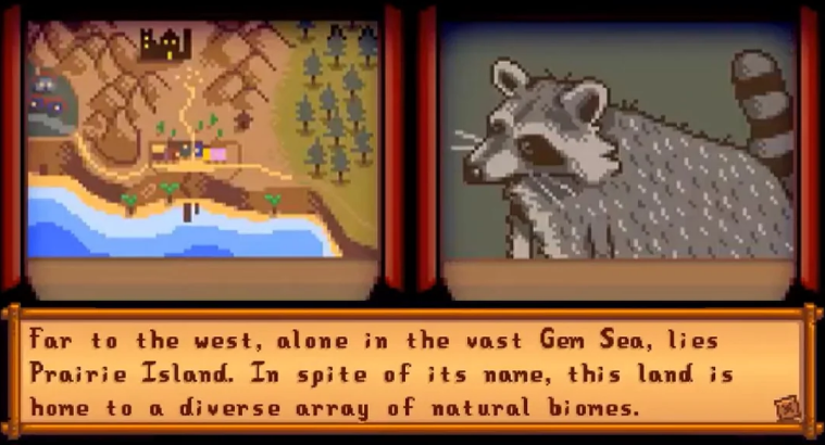 Stardew Valley 1.6 update sneak peek teases Prairie Island & its raccoons 1