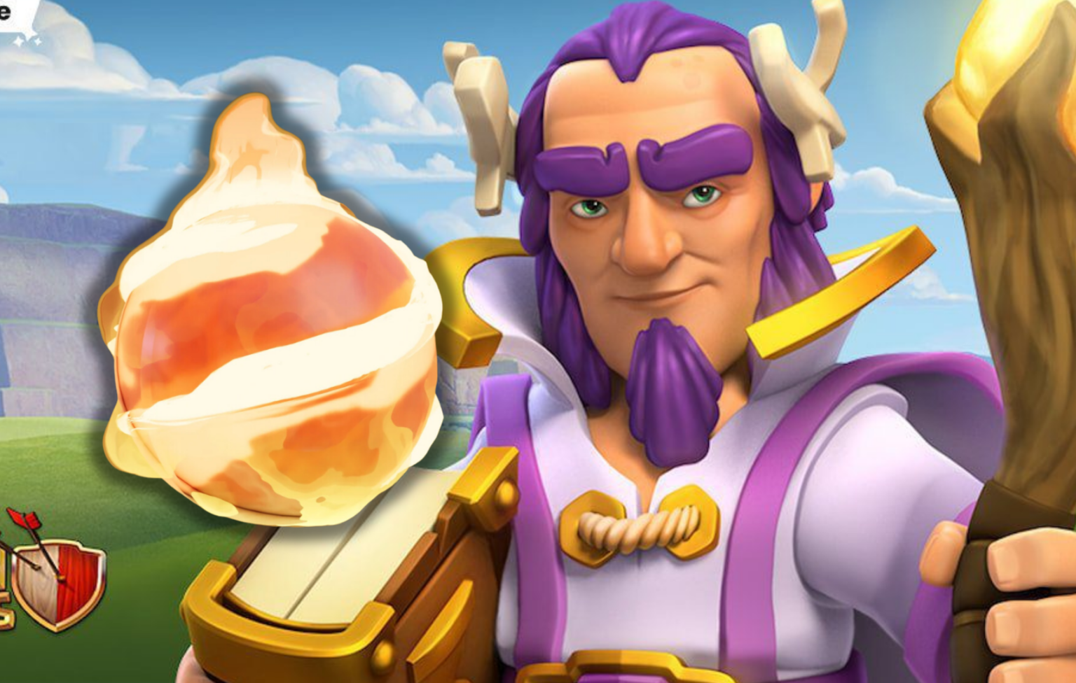 clash of clans warden fireball