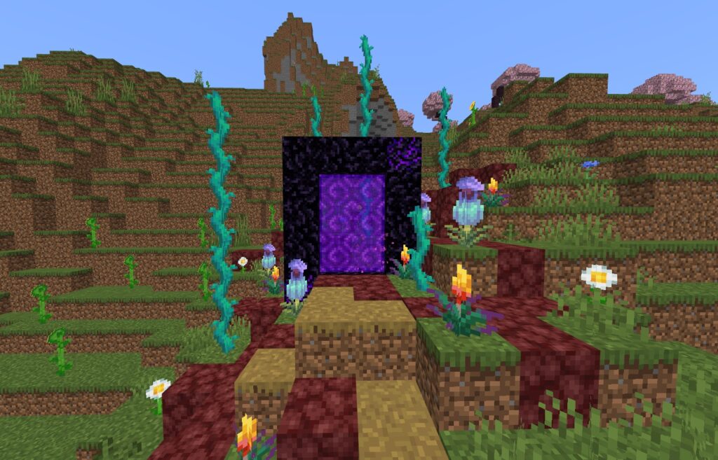 How to link Nether Portals in Minecraft 8