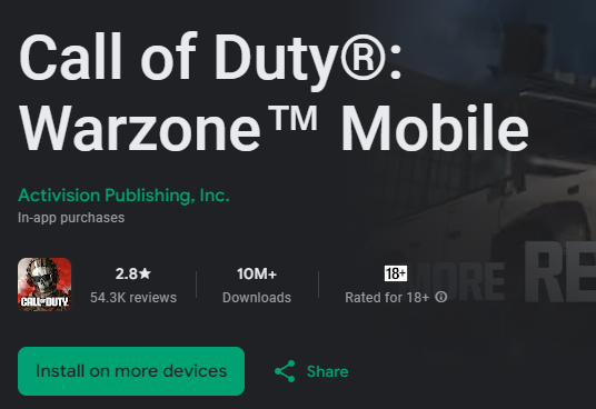 Warzone Mobile fans unleash wave of negative reviews after disappointing launch 1