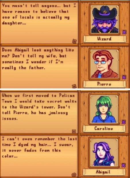 Stardew Valley dialogues
