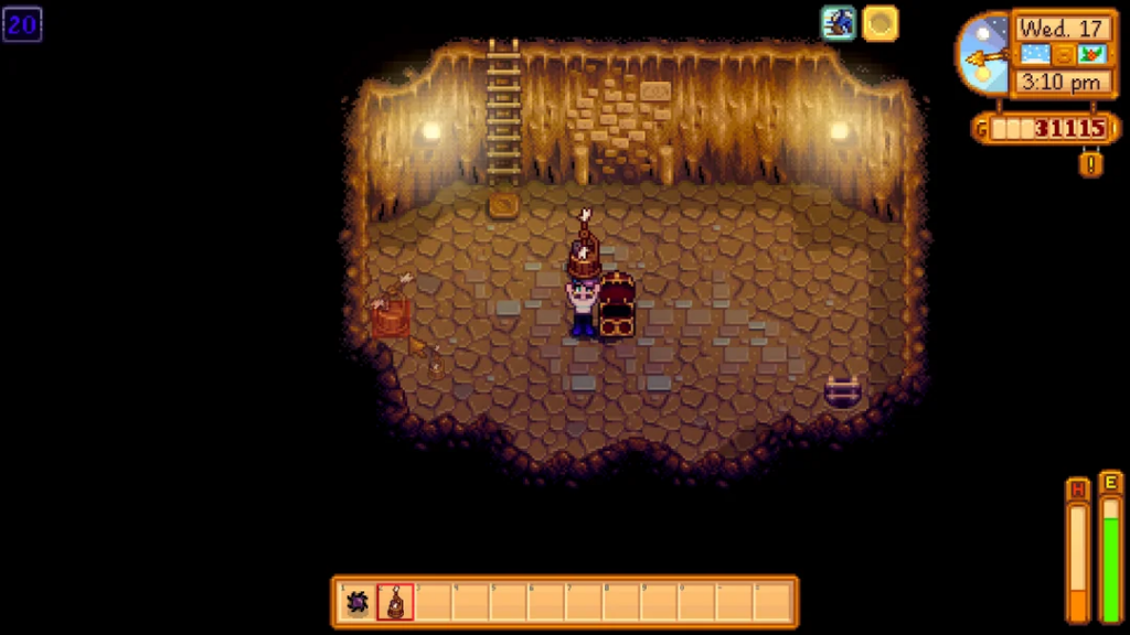 Stardew Valley auto-petter in Skull Cavern treasure room