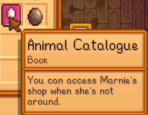 Stardew Valley fan discovers convenient new catalogue in Marnie's shop 1